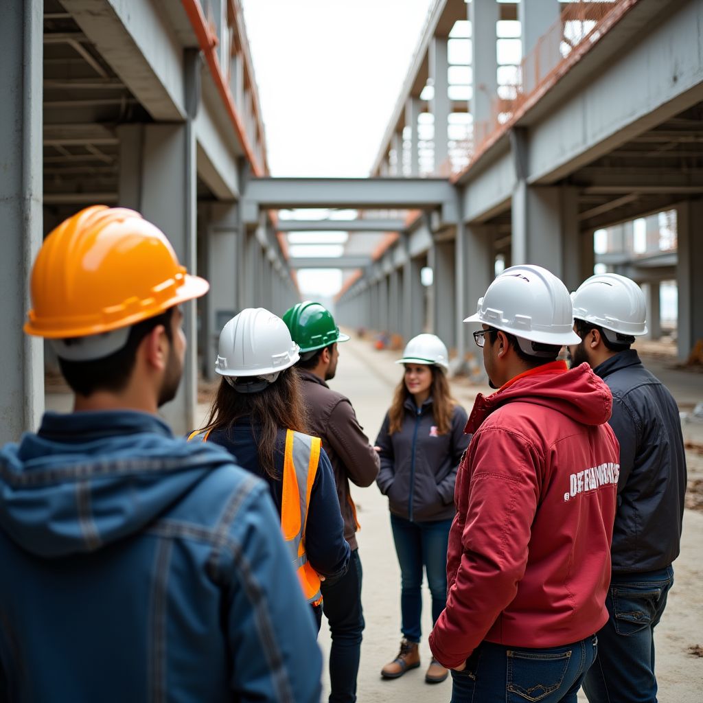 Visita de campo a obra en construcción