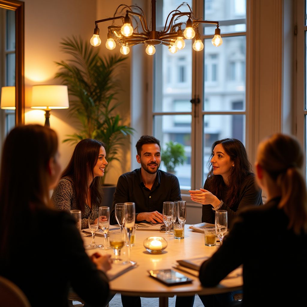 Evento de networking con profesionales del diseño